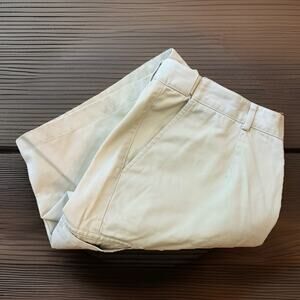 L.L. Bean Original Fit Bayside 9” Cargo Shorts 100% Cotton Khaki Tan Sz 18